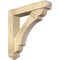 Ekena Millwork Olympic Arts and Crafts Rough Sawn Bracket w/ Offset Brace, Douglas Fir, 6"W x 30"D x 30"H BKT0604X30X30OLY03RDF - alternate 1